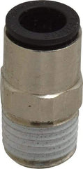 Legris - 5/16" Outside Diam, 1/4 NPT, Nickel Plated Brass Push-to-Connect Tube Male Connector - 290 Max psi - Industrial Tool & Supply