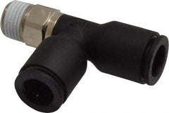 Legris - 5/16" OD, 1/8 NPT, Nylon/Nickel Plated Brass Push-to-Connect Male Run Tee - 290 Max psi - Industrial Tool & Supply