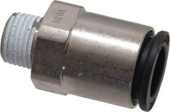 Legris - 3/8" Outside Diam, 1/8 NPT, Nickel Plated Brass Push-to-Connect Tube Male Connector - 290 Max psi - Industrial Tool & Supply