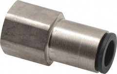 Legris - 5/16" Outside Diam, 1/4 NPT, Nickel Plated Brass Push-to-Connect Tube Female Connector - 290 Max psi - Industrial Tool & Supply