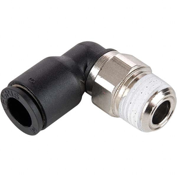 Legris - Plastic Push-To-Connect Tube Fittings Type: Male Elbow Tube Outside Diameter (mm): 14 - Industrial Tool & Supply