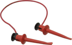 Pomona - Red Electrical Test Equipment Patch Cord - Use with Test Clips - Industrial Tool & Supply