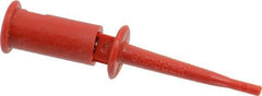 Pomona - Red Electrical Test Equipment Clip - Use with SMD Grabbers - Industrial Tool & Supply