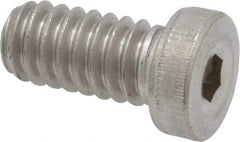Value Collection - 1/4-20 UNC Hex Socket Drive, Low Socket Cap Screw - Grade 18-8 Stainless Steel, 1/2" Length Under Head - Industrial Tool & Supply