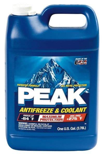 Peak - 1 Gal Antifreeze & Coolant - Ethylene Glycol & Conventional Inhibitors Composition - Industrial Tool & Supply