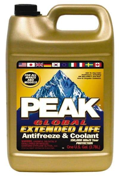 Peak - 1 Gal Extended Antifreeze & Coolant - Ethylene Glycol & Organic Acid Inhibitor Composition - Industrial Tool & Supply