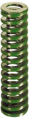 Dayton Lamina - 1-1/2" Hole Diam, 3/4" Rod Diam, 10" Free Length, Green Die Spring - 10.3 Lb Max Deflection, 4" Max Deflection, Light Duty - Industrial Tool & Supply