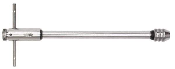 Irwin Hanson - 1/4 to 1/2" Tap Capacity, T Handle Tap Wrench - 12" Overall Length, Ratcheting - Exact Industrial Supply