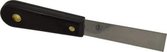 Value Collection - 1" Wide Stainless Steel Putty Knife - Stiff, Nylon Handle, 7.68" OAL - Industrial Tool & Supply