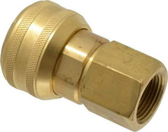 Coilhose Pneumatics - 3/4 Female NPT Industrial Pneumatic Hose Coupler - Brass, 3/4" Body Diam - Industrial Tool & Supply
