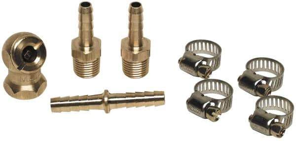 Coilhose Pneumatics - Air Hose Male Ends, Splicers & Brass Ball Chuck - 1/4" Thread - Industrial Tool & Supply