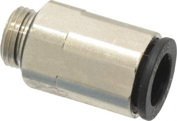 Legris - 8mm Outside Diam, 1/8 BSPP, Nickel Plated Brass Push-to-Connect Tube Male Connector - 290 Max psi - Industrial Tool & Supply