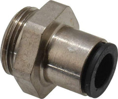 Legris - 8mm Outside Diam, 3/8 BSPP, Nickel Plated Brass Push-to-Connect Tube Male Connector - 290 Max psi - Industrial Tool & Supply