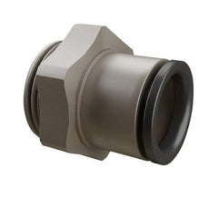 Legris - 10mm Outside Diam, 3/8 BSPP, Nickel Plated Brass Push-to-Connect Tube Male Connector - 290 Max psi - Industrial Tool & Supply