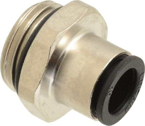 Legris - 10mm Outside Diam, 1/2 BSPP, Nickel Plated Brass Push-to-Connect Tube Male Connector - 290 Max psi - Industrial Tool & Supply