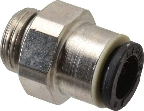 Legris - 6mm Outside Diam, 1/8 BSPP, Nickel Plated Brass Push-to-Connect Tube Male Connector - 290 Max psi - Industrial Tool & Supply