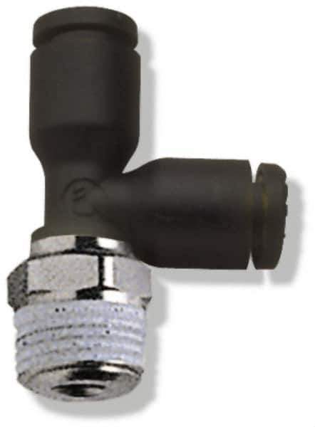 Legris - 12mm OD, 3/8 BSPT, Nylon/Nickel Plated Brass Push-to-Connect Male Run Tee - 290 Max psi - Industrial Tool & Supply