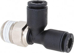 Legris - 4mm OD, 1/8 BSPT, Nylon/Nickel Plated Brass Push-to-Connect Male Run Tee - 290 Max psi - Industrial Tool & Supply