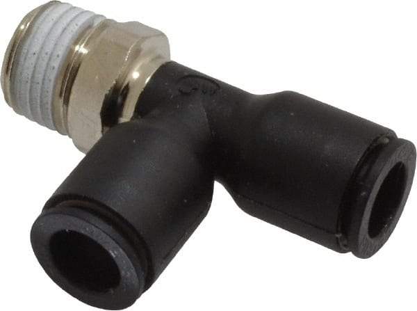 Legris - 8mm OD, 1/4 BSPT, Nylon/Nickel Plated Brass Push-to-Connect Male Run Tee - 290 Max psi - Industrial Tool & Supply