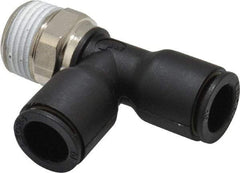 Legris - 10mm OD, 3/8 BSPT, Nylon/Nickel Plated Brass Push-to-Connect Male Run Tee - 290 Max psi - Industrial Tool & Supply