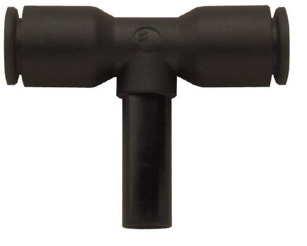 Legris - 1/4" Outside Diam, Nylon Push-to-Connect Tube Plug-In Tee - 290 Max psi - Industrial Tool & Supply