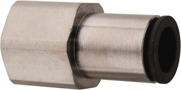 Legris - 12mm Outside Diam, 1/2 BSPP, Nickel Plated Brass Push-to-Connect Tube Female Connector - 290 Max psi - Industrial Tool & Supply