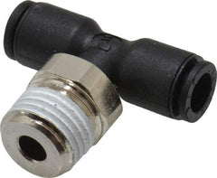 Legris - 6mm OD, 1/4 BSPT, Nylon/Nickel Plated Brass Push-to-Connect Male Branch Tee - 290 Max psi - Industrial Tool & Supply