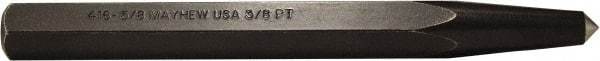Mayhew - 3/8" Center Punch - 6-1/4" OAL, Alloy Steel - Industrial Tool & Supply