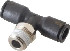 Legris - 5/16" OD, 1/4 BSPT, Nylon/Nickel Plated Brass Push-to-Connect Male Branch Tee - 290 Max psi - Industrial Tool & Supply
