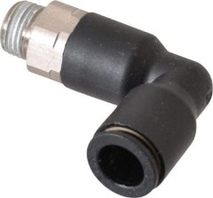 Legris - 8mm OD, 1/8 BSPP, Nylon/Nickel Plated Brass Push-to-Connect Extended Male Elbow - 290 Max psi - Industrial Tool & Supply
