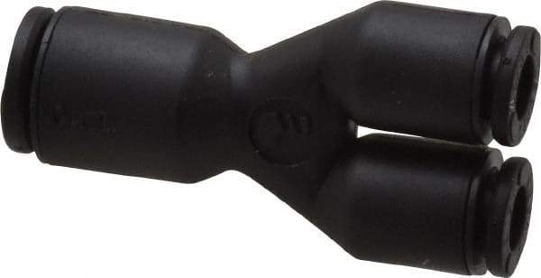 Legris - 4 x 6mm Outside Diam, Nylon Push-to-Connect Union Y - 290 Max psi - Industrial Tool & Supply