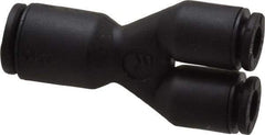 Legris - 4 x 6mm Outside Diam, Nylon Push-to-Connect Union Y - 290 Max psi - Industrial Tool & Supply