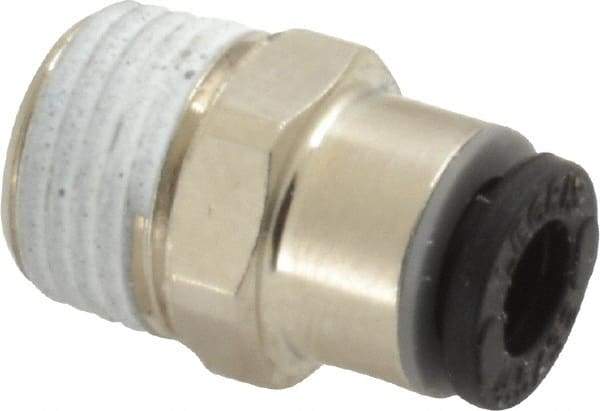 Legris - 5/32" Outside Diam, 1/8 BSPT, Nickel Plated Brass Push-to-Connect Tube Male Connector - 290 Max psi - Industrial Tool & Supply