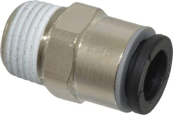 Legris - 6mm Outside Diam, 1/8 BSPT, Nickel Plated Brass Push-to-Connect Tube Male Connector - 290 Max psi - Industrial Tool & Supply