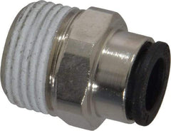 Legris - 5/16" Outside Diam, 3/8 BSPT, Nickel Plated Brass Push-to-Connect Tube Male Connector - 290 Max psi - Industrial Tool & Supply
