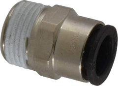 Legris - 10mm Outside Diam, 3/8 BSPT, Nickel Plated Brass Push-to-Connect Tube Male Connector - 290 Max psi - Industrial Tool & Supply