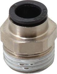 Legris - 10mm Outside Diam, 1/2 BSPT, Nickel Plated Brass Push-to-Connect Tube Male Connector - 290 Max psi - Industrial Tool & Supply