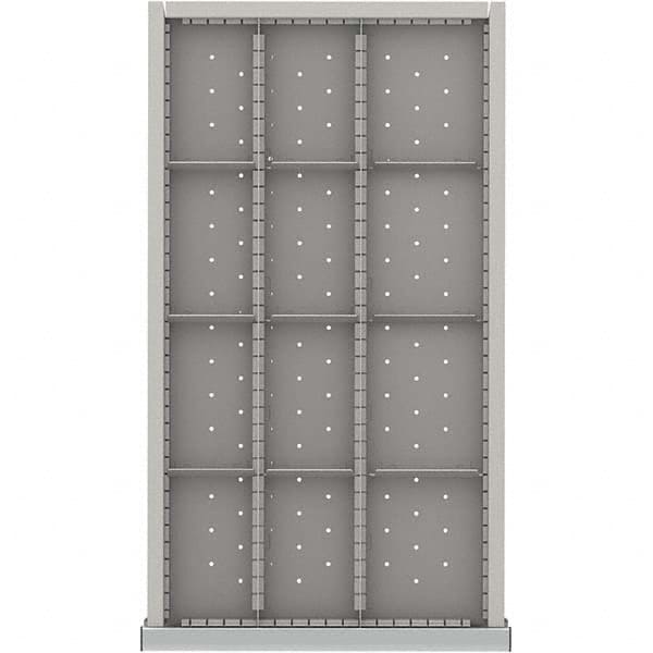 LISTA - 12-Compartment Drawer Divider Layout for 3.15" High Drawers - Industrial Tool & Supply