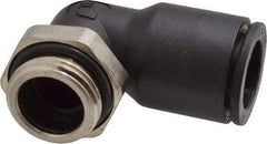 Legris - 12mm OD, 3/8 BSPP, Nylon/Nickel Plated Brass Push-to-Connect Male Elbow - 290 Max psi - Industrial Tool & Supply