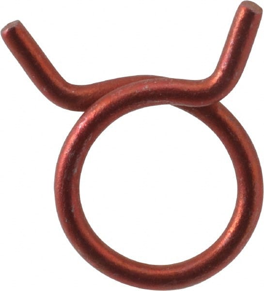 Rotor Clip - 1-1/4" Wide, Carbon Steel Single Wire Hose Clamp - Industrial Tool & Supply