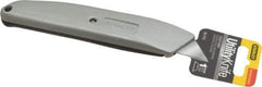 Stanley - Retractable Utility Knife - 2-7/16" Blade, Grey Zinc/Plastic Handle, 1 Blade Included - Industrial Tool & Supply