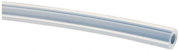 Made in USA - 1/8" ID x 1/4" OD, 1/16" Wall Thickness, Cut to Length (50' Standard Length) PTFE Tube - Translucent, 55 Hardness - Industrial Tool & Supply