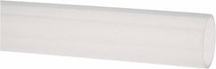 Made in USA - 7/8" ID x 31/32" OD, 3/64" Wall Thickness, Cut to Length (50' Standard Length) PTFE Tube - Translucent, 56 Hardness - Industrial Tool & Supply