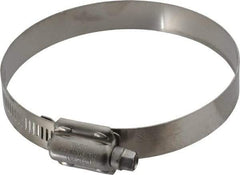 IDEAL TRIDON - SAE Size 412, 3-1/4 to 4-1/8" Diam, Stainless Steel High Torque Worm Drive Clamp - 5/8" Wide, Material Grade 304, Series 850 - Industrial Tool & Supply