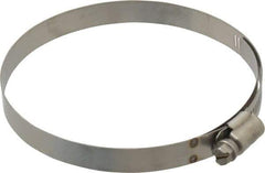 IDEAL TRIDON - SAE Size 64, 3-9/16 to 4-1/2" Diam, Stainless Steel Shielded Worm Drive Clamp - Material Grade 301, Series 615 - Industrial Tool & Supply