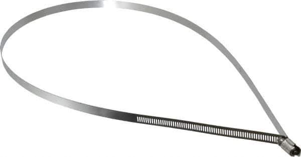 IDEAL TRIDON - SAE Size 224, 12-1/2 to 14-1/2" Diam, Stainless Steel Worm Drive Clamp - 1/2" Wide, Material Grade 201/305, Series 620 - Industrial Tool & Supply