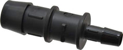 Made in USA - 3/4 x 3/8" Barb, Nylon Single Barbed Tube Reducer - Black - Industrial Tool & Supply