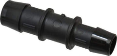 Made in USA - 3/4 x 5/8" Barb, Nylon Single Barbed Tube Reducer - Black - Industrial Tool & Supply