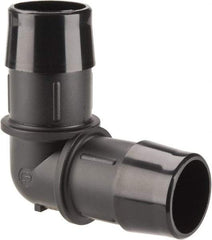 Made in USA - 1" Barb, Nylon Single Barbed Tube Elbow - Black - Industrial Tool & Supply