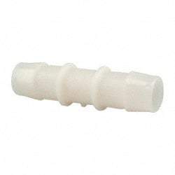Made in USA - 3/4" Barb, Nylon Single Barbed Tube Splicer - Natural - Industrial Tool & Supply